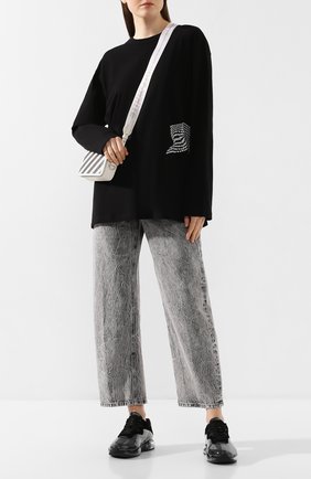 Женская хлопковый лонгслив ALEXANDERWANG.T черного цвета по цене 18350 руб., арт. 4CC1201090 | Фото 2 Женская хлопковый лонгслив ALEXANDERWANG.T черного цвета, арт. 4CC1201090 | Фото 2