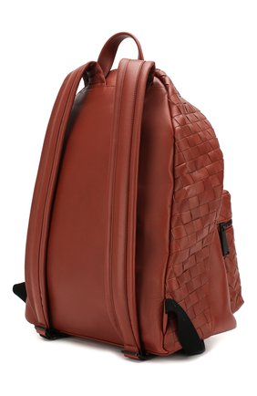 Мужской кожаный рюкзак BOTTEGA VENETA коричневого цвета по цене 199500 руб., арт. 599634/VCPQ2 | Фото 3 Мужской кожаный рюкзак BOTTEGA VENETA коричневого цвета, арт. 599634/VCPQ2 | Фото 3