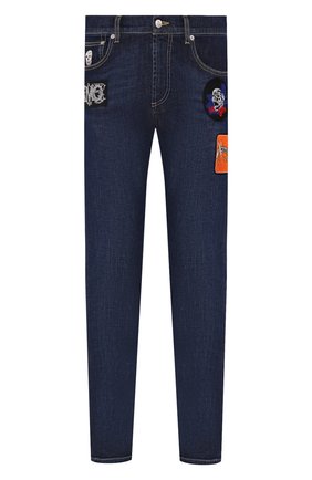 Мужские джинсы ALEXANDER MCQUEEN синего цвета по цене 69950 руб., арт. 589768/Q0Y21 | Фото 1 Мужские джинсы ALEXANDER MCQUEEN синего цвета, арт. 589768/Q0Y21 | Фото 1