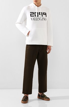 Мужские текстильные слипоны SAINT LAURENT хаки цвета по цене 31450 руб., арт. 585742/1IR30 | Фото 2 Мужские текстильные слипоны SAINT LAURENT хаки цвета, арт. 585742/1IR30 | Фото 2