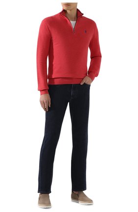 Мужской хлопковый джемпер POLO RALPH LAUREN розового цвета по цене 15400 руб., арт. 710701611 | Фото 2 Мужской хлопковый джемпер POLO RALPH LAUREN розового цвета, арт. 710701611 | Фото 2