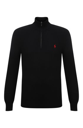 Мужской хлопковый джемпер POLO RALPH LAUREN черного цвета по цене 16050 руб., арт. 710701611 | Фото 1 Мужской хлопковый джемпер POLO RALPH LAUREN черного цвета, арт. 710701611 | Фото 1