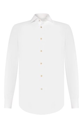Мужская хлопковая сорочка KITON белого цвета по цене 74250 руб., арт. UCIH000340100P | Фото 1 Мужская хлопковая сорочка KITON белого цвета, арт. UCIH000340100P | Фото 1 (Рукава: Длинные; Материал внешний: Хлопок; Длина (для топов): Стандартные; Случай: Формальный; Принт: Однотонные; Манжеты: На пуговицах; Воротник: Акула)