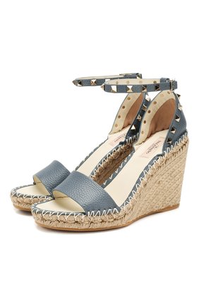 Кожаные босоножки Valentino Garavani Rockstud Double | Фото №1 Кожаные босоножки Valentino Garavani Rockstud Double | Фото №1