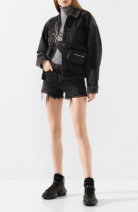 Женские кожаные ботинки diamond JIMMY CHOO черного цвета по цене 70700 руб., арт. DIAM0ND HIKE/F/0DC | Фото 2 Женские кожаные ботинки diamond JIMMY CHOO черного цвета, арт. DIAM0ND HIKE/F/0DC | Фото 2