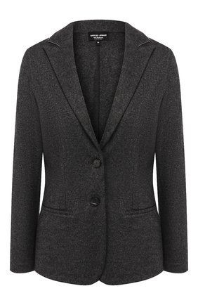Женский кашемировый жакет GIORGIO ARMANI темно-серого цвета по цене 257500 руб., арт. 6GAG59/AJPRZ | Фото 1 Женский кашемировый жакет GIORGIO ARMANI темно-серого цвета, арт. 6GAG59/AJPRZ | Фото 1