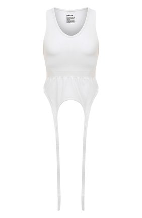 Женская майка HELMUT LANG белого цвета по цене 15050 руб., арт. J09HW502 | Фото 1 Женская майка HELMUT LANG белого цвета, арт. J09HW502 | Фото 1