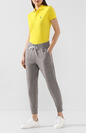 Женские хлопковые джоггеры POLO RALPH LAUREN серого цвета по цене 13100 руб., арт. 211794397 | Фото 2 Женские хлопковые джоггеры POLO RALPH LAUREN серого цвета, арт. 211794397 | Фото 2