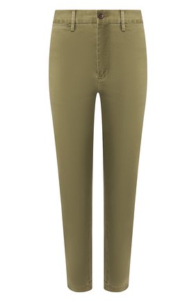 Женские хлопковые брюки POLO RALPH LAUREN зеленого цвета по цене 11800 руб., арт. 211790738 | Фото 1 Женские хлопковые брюки POLO RALPH LAUREN зеленого цвета, арт. 211790738 | Фото 1