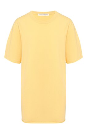 Женская кашемировая футболка EXTREME CASHMERE желтого цвета по цене 25900 руб., арт. 064/TSHIRT | Фото 1 Женская кашемировая футболка EXTREME CASHMERE желтого цвета, арт. 064/TSHIRT | Фото 1