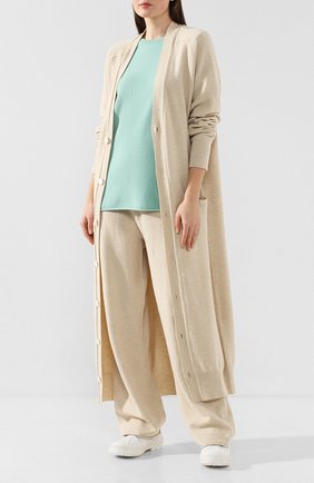 Женская кашемировая футболка EXTREME CASHMERE зеленого цвета по цене 21600 руб., арт. 064/TSHIRT | Фото 2 Женская кашемировая футболка EXTREME CASHMERE зеленого цвета, арт. 064/TSHIRT | Фото 2