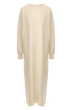 Женское кашемировое платье EXTREME CASHMERE бежевого цвета по цене 51850 руб., арт. 106/WEIRD | Фото 1 Женское кашемировое платье EXTREME CASHMERE бежевого цвета, арт. 106/WEIRD | Фото 1