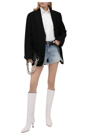 Женские джинсовые шорты DENIM X ALEXANDER WANG голубого цвета по цене 17100 руб., арт. 4D994037AD | Фото 2 Женские джинсовые шорты DENIM X ALEXANDER WANG голубого цвета, арт. 4D994037AD | Фото 2