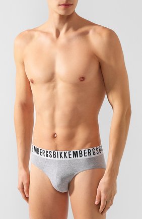 Мужские комплект из двух брифов DIRK BIKKEMBERGS серого цвета по цене 3565 руб., арт. VBKT04077 | Фото 2 Мужские комплект из двух брифов DIRK BIKKEMBERGS серого цвета, арт. VBKT04077 | Фото 2