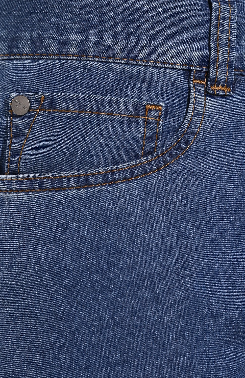 Мужские джинсы CANALI синего цвета, арт. 91700/PD00019 | Фото 5 (Силуэт М (брюки): Прямые; Кросс-КТ: Деним; Материал внешний: Хлопок)