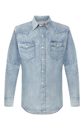 Мужская джинсовая рубашка POLO RALPH LAUREN синего цвета по цене 15150 руб., арт. 710703936 | Фото 1 Мужская джинсовая рубашка POLO RALPH LAUREN синего цвета, арт. 710703936 | Фото 1