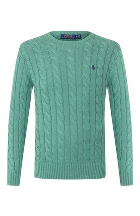 Мужской хлопковый джемпер POLO RALPH LAUREN светло-зеленого цвета по цене 15050 руб., арт. 710775885 | Фото 1 Мужской хлопковый джемпер POLO RALPH LAUREN светло-зеленого цвета, арт. 710775885 | Фото 1