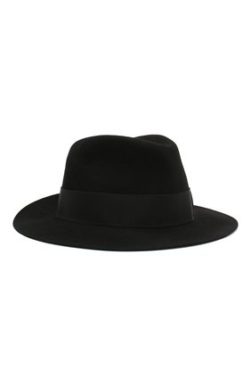 Женская фетровая шляпа DOLCE & GABBANA черного цвета по цене 34950 руб., арт. FH477A/GDR87 | Фото 1 Женская фетровая шляпа DOLCE & GABBANA черного цвета, арт. FH477A/GDR87 | Фото 1