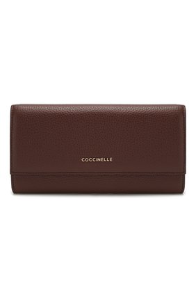 Женские кожаный кошелек COCCINELLE коричневого цвета по цене 12800 руб., арт. E2 FW5 11 03 01 | Фото 1 Женские кожаный кошелек COCCINELLE коричневого цвета, арт. E2 FW5 11 03 01 | Фото 1