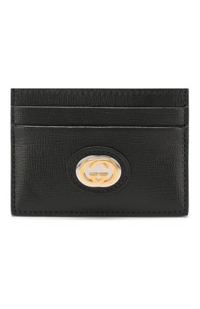 Женский кожаный футляр для кредитных карт GUCCI черного цвета по цене 15700 руб., арт. 598547/1DB0X | Фото 1 Женский кожаный футляр для кредитных карт GUCCI черного цвета, арт. 598547/1DB0X | Фото 1