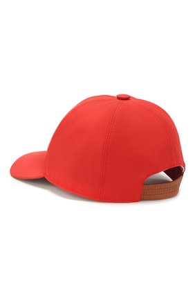 Женская хлопковая бейсболка LORO PIANA красного цвета по цене 27050 руб., арт. FAL0658 | Фото 2 Женская хлопковая бейсболка LORO PIANA красного цвета, арт. FAL0658 | Фото 2