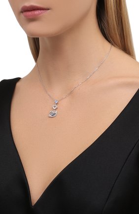 Женская кулон dazzling swan SWAROVSKI серебряного цвета по цене 7980 руб., арт. 5530625 | Фото 2 Женская кулон dazzling swan SWAROVSKI серебряного цвета, арт. 5530625 | Фото 2