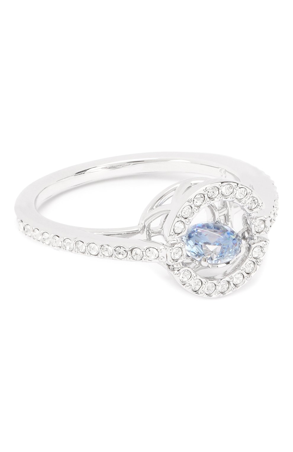 Женское кольцо sparkling dance SWAROVSKI серебряного цвета, арт. 5537057 | Фото 1 (Материал: Металл)
