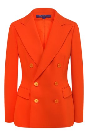 Женский шерстяной жакет RALPH LAUREN оранжевого цвета по цене 195000 руб., арт. 290788634 | Фото 1 Женский шерстяной жакет RALPH LAUREN оранжевого цвета, арт. 290788634 | Фото 1