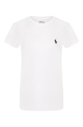 Женская хлопковая футболка POLO RALPH LAUREN белого цвета по цене 6825 руб., арт. 211734144 | Фото 1 Женская хлопковая футболка POLO RALPH LAUREN белого цвета, арт. 211734144 | Фото 1