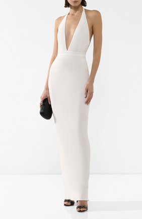 Женское платье из вискозы TOM FORD белого цвета по цене 246500 руб., арт. ABJ403-FAX162 | Фото 2 Женское платье из вискозы TOM FORD белого цвета, арт. ABJ403-FAX162 | Фото 2 (Материал подклада: Вискоза; Рукава: Без рукавов; Случай: Свадебный, Вечерний; Материал внешний: Вискоза; Длина Ж (юбки, платья, шорты): Макси)