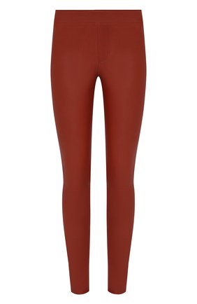 Женские кожаные брюки HELMUT LANG коричневого цвета по цене 112000 руб., арт. G06HW240 | Фото 1 Женские кожаные брюки HELMUT LANG коричневого цвета, арт. G06HW240 | Фото 1