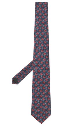 Мужской шелковый галстук GUCCI синего цвета по цене 13200 руб., арт. 597234/4E001 | Фото 2 Мужской шелковый галстук GUCCI синего цвета, арт. 597234/4E001 | Фото 2