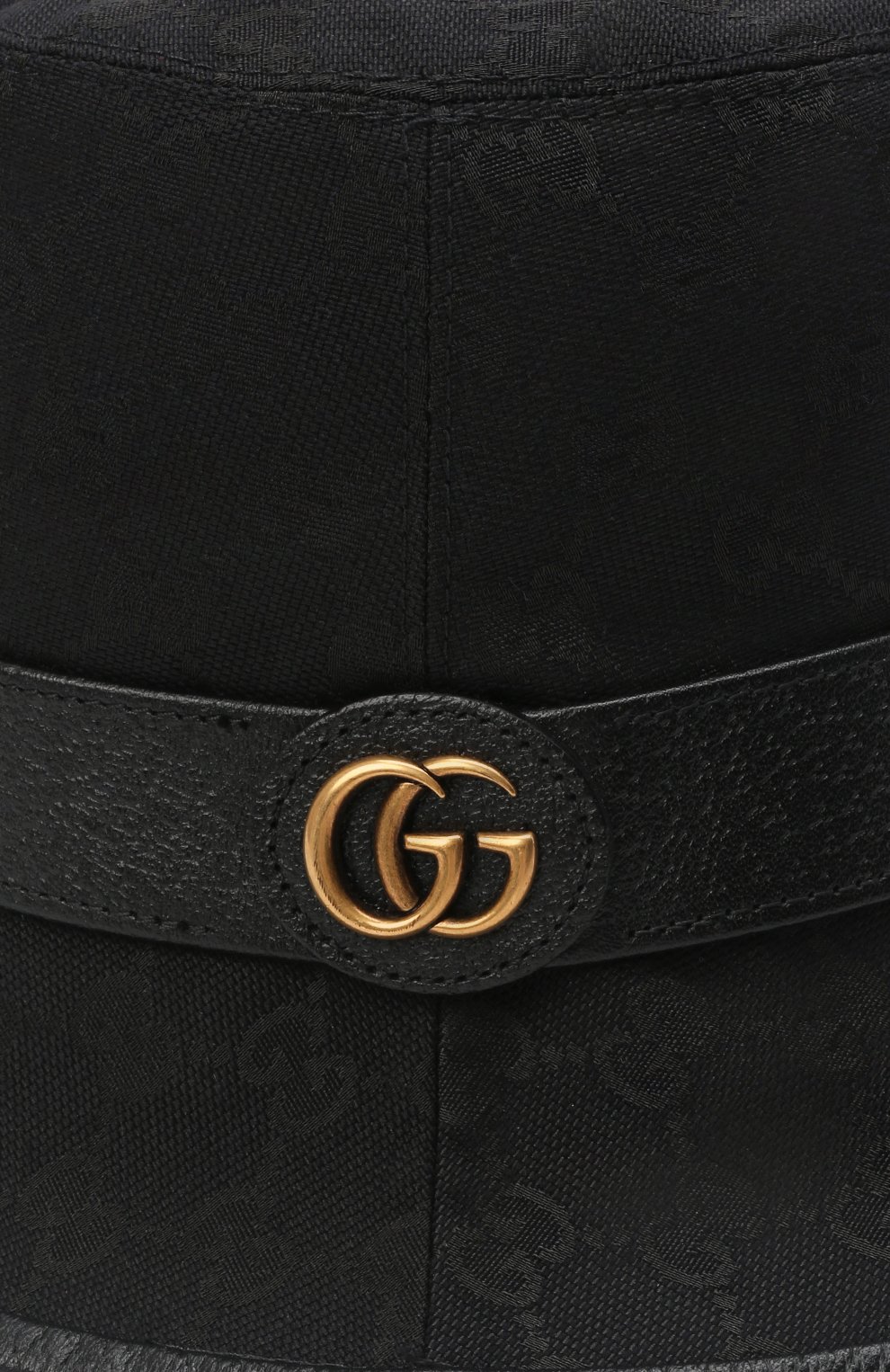 Мужская панама GUCCI черного цвета по цене 0 руб., арт. 576587/4HG53 | Фото 3 Мужская панама GUCCI черного цвета, арт. 576587/4HG53 | Фото 3 (Материал: Текстиль, Синтетический материал)