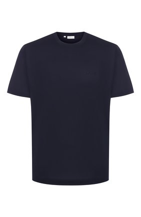 Мужская хлопковая футболка BRIONI темно-синего цвета, арт. UJCA0L/PZ600 | Фото 1 (Материал внешний: Хлопок; Принт: Без принта; Длина (для топов): Стандартные; Стили: Кэжуэл; Рукава: Короткие; Региональные ограничения белый список (Axapta Mercury): RU)