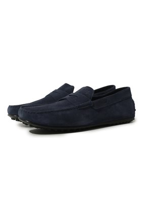Мужские замшевые мокасины TOD’S темно-синего цвета по цене 33950 руб., арт. XXM0LR00011RE0 | Фото 1 Мужские замшевые мокасины TOD’S темно-синего цвета, арт. XXM0LR00011RE0 | Фото 1
