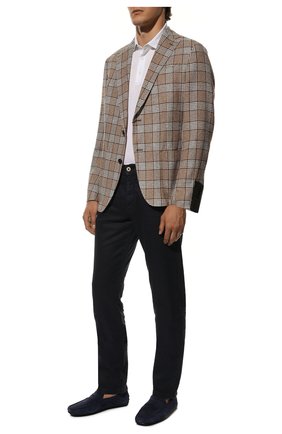 Мужские замшевые мокасины TOD’S темно-синего цвета по цене 33950 руб., арт. XXM0LR00011RE0 | Фото 2 Мужские замшевые мокасины TOD’S темно-синего цвета, арт. XXM0LR00011RE0 | Фото 2