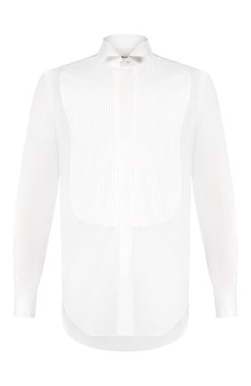 Мужская хлопковая сорочка KITON белого цвета по цене 86600 руб., арт. UCIDDPP5/H0003401 | Фото 1 Мужская хлопковая сорочка KITON белого цвета, арт. UCIDDPP5/H0003401 | Фото 1 (Длина (для топов): Стандартные; Рукава: Длинные; Материал внешний: Хлопок; Воротник: Бабочка; Принт: Однотонные; Манжеты: Под запонки; Случай: Вечерний; Рубашки М: Под запонки)