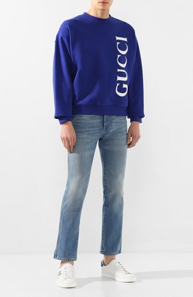 Мужские джинсы GUCCI синего цвета по цене 62000 руб., арт. 599944/XDA1B | Фото 2 Мужские джинсы GUCCI синего цвета, арт. 599944/XDA1B | Фото 2