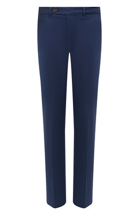 Мужские хлопковые брюки BRUNELLO CUCINELLI темно-синего цвета, арт. M289LB1150 | Фото 1 (Случай: Повседневный; Материал внешний: Хлопок; Стили: Кэжуэл)