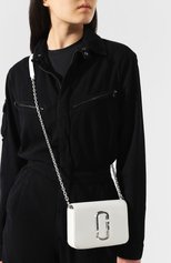 Женская поясная сумка snapshot MARC JACOBS (THE) белого цвета, арт. M0014983 | Фото 5 (Материал: Натуральная кожа; Стили: Классический; Размер: mini; Ремень/цепочка: На ремешке)