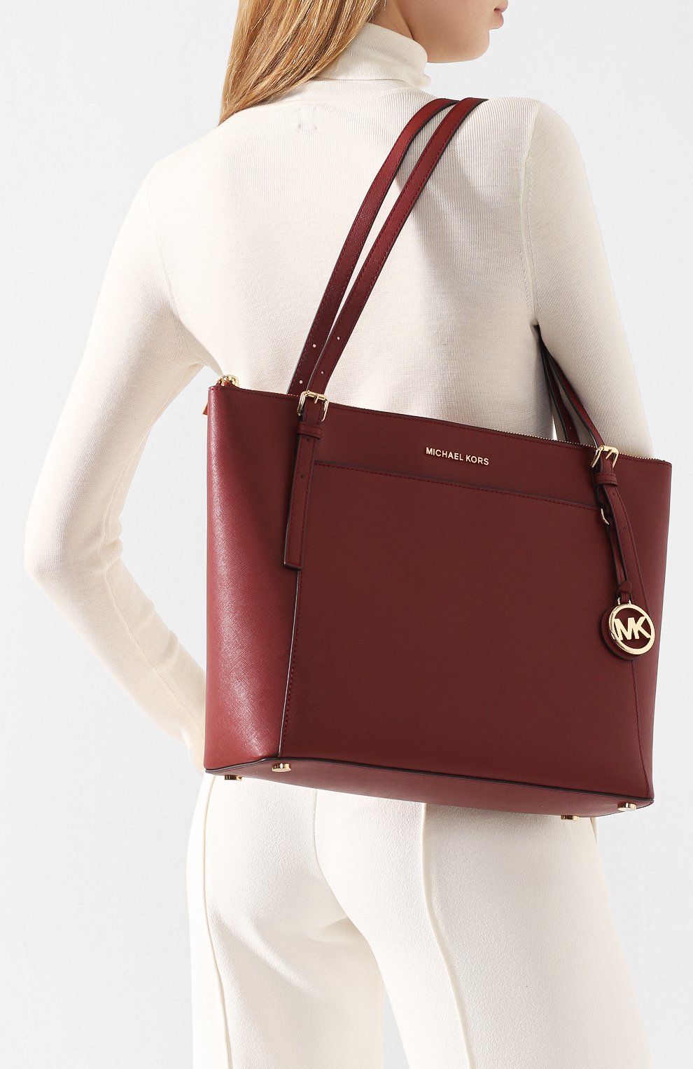 Женский коричневый сумка-тоут voyager large MICHAEL MICHAEL KORS купить ...