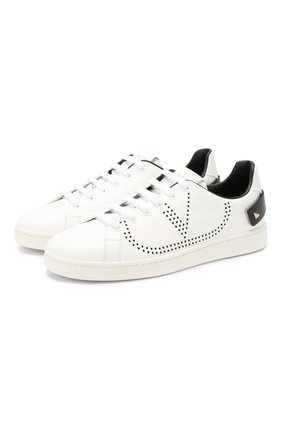 Женские кожаные кеды valentino garavani backnet VALENTINO черного цвета по цене 41550 руб., арт. TW2S0M20/DYH | Фото 1 Женские кожаные кеды valentino garavani backnet VALENTINO черного цвета, арт. TW2S0M20/DYH | Фото 1