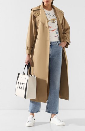 Женские кожаные кеды valentino garavani backnet VALENTINO черного цвета по цене 41550 руб., арт. TW2S0M20/DYH | Фото 2 Женские кожаные кеды valentino garavani backnet VALENTINO черного цвета, арт. TW2S0M20/DYH | Фото 2