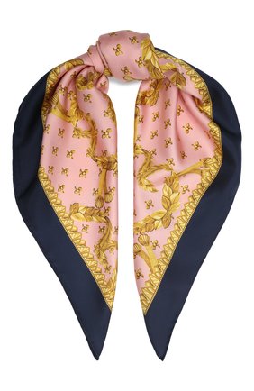 Женский шелковый платок GUCCI розового цвета по цене 34700 руб., арт. 601472/3G001 | Фото 1 Женский шелковый платок GUCCI розового цвета, арт. 601472/3G001 | Фото 1