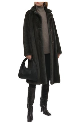 Женская шуба из меха норки COLOR TEMPERATURE зеленого цвета по цене 960000 руб., арт. fw18ct46 | Фото 2 Женская шуба из меха норки COLOR TEMPERATURE зеленого цвета, арт. fw18ct46 | Фото 2