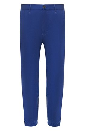 Мужские хлопковые брюки GUCCI синего цвета по цене 115500 руб., арт. 604187/XDA1R | Фото 1 Мужские хлопковые брюки GUCCI синего цвета, арт. 604187/XDA1R | Фото 1 (Материал внешний: Хлопок; Длина (брюки, джинсы): Укороченные; Силуэт М (брюки): Чиносы; Случай: Повседневный; Стили: Кэжуэл)