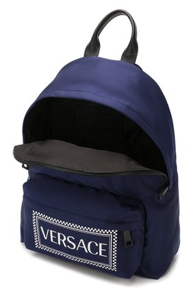 Мужской текстильный рюкзак VERSACE темно-синего цвета по цене 59950 руб., арт. DFZ5350/DNYVER | Фото 4 Мужской текстильный рюкзак VERSACE темно-синего цвета, арт. DFZ5350/DNYVER | Фото 4