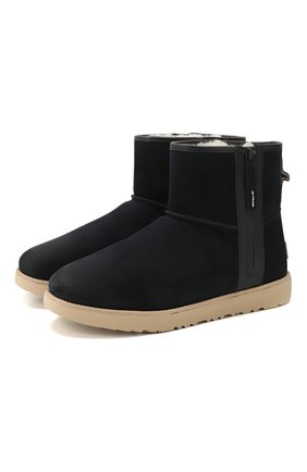 Мужские замшевые сапоги classic mini zip UGG синего цвета по цене 27100 руб., арт. 1018453_TNVY | Фото 1 Мужские замшевые сапоги classic mini zip UGG синего цвета, арт. 1018453_TNVY | Фото 1