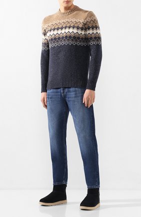 Мужские замшевые сапоги classic mini zip UGG синего цвета по цене 27100 руб., арт. 1018453_TNVY | Фото 2 Мужские замшевые сапоги classic mini zip UGG синего цвета, арт. 1018453_TNVY | Фото 2