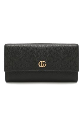 Женские кожаный кошелек gg marmont GUCCI черного цвета по цене 45100 руб., арт. 456116/CA00G | Фото 1 Женские кожаный кошелек gg marmont GUCCI черного цвета, арт. 456116/CA00G | Фото 1